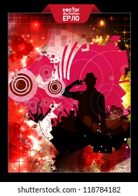 Party dance poster design