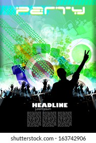Party dance poster design