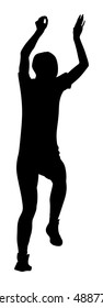 Party dancer boy, holidays, celebration, nightlife people concept - happy man dancing in night club. Put your hands in the air.