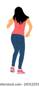 Party dancer handsome girl vector illustration. Nightlife party dancing. Disco club event. Birthday celebration. Teenager in good mood. Fun  entertainment. Young woman enjoying in music. DJ clubbing.