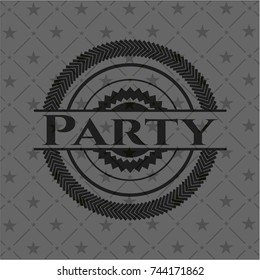 Party dark badge