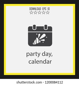 party day   vector icon