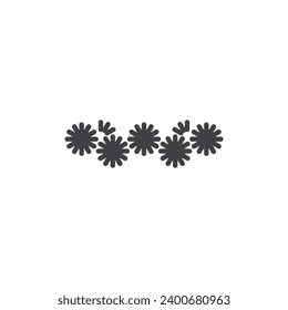 Party decoration garland vector icon. filled flat sign for mobile concept and web design. Pom Pom Garland glyph icon. Symbol, logo illustration. Vector graphics