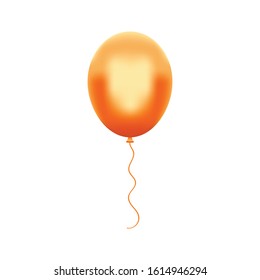 Party decoration helium balloon vector illustration