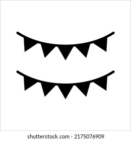 party decoration icon. paper garland icon. Vector illustration for your web mobile logo app UI design.