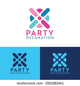 Party Decoration Logo - Interior Decoration Logo Design vector templet, 
