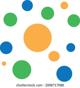 Decoración de fiesta con un color sencillo