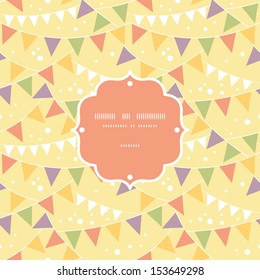 Party Decorations Bunting Frame Seamless Pattern Background