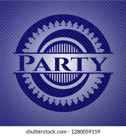 Party denim background