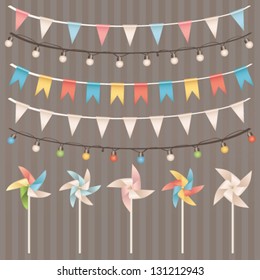 Party design elements collection. Vector set