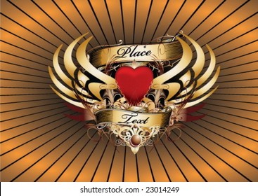 Party design with a heart