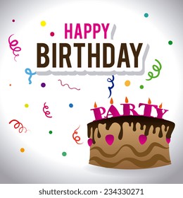 Party design over white background, vector illustration
