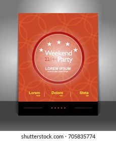 Party design template design with the flower of life and place for text