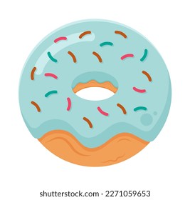 Party dessert appetizing finger food donut illustration, this treats will create a pleasant and delicious atmosphere, simple cute fun and elegant vector design.