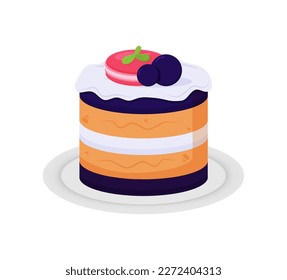 Party dessert cake set illustration, this treats will create a pleasant and delicious atmosphere, simple cute fun and elegant vector design.