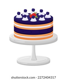 Party dessert cake set illustration, this treats will create a pleasant and delicious atmosphere, simple cute fun and elegant vector design.