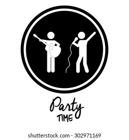 Party digital design, vector illustration eps 10