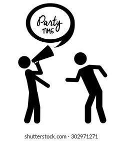 Party digital design, vector illustration eps 10