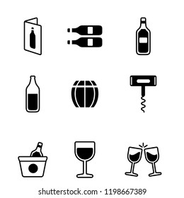 party dirnk icon set vector