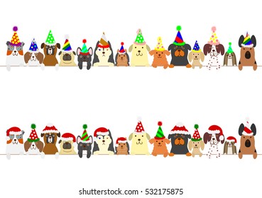 party dogs border set