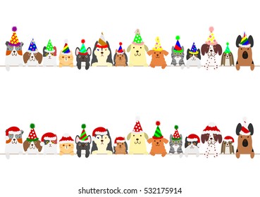 party dogs and cats border set