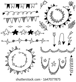 party doodle white background