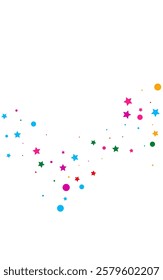 Party Dot Abstract Vector White Background. Top Dust Illustration. Independence Splash Banner. Blast Circle Carnaval Pattern.