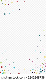 Fondo transparente del vector festivo. Ilustración de Círculo divertido. Tarjeta de Splash de Carnaval. Diseño de la invitación a la lluvia arcoiris.