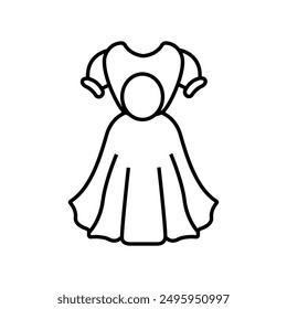 party dresses, party suits icon set, suitable for other important occasions, nym, editable stroke