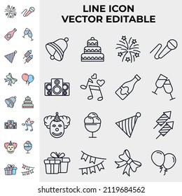 Elementos de la parte establecen la plantilla de símbolo de icono para la ilustración vectorial de la colección de diseño gráfico y web