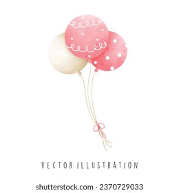 Party event balloon vector illustration
