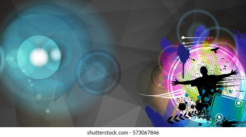 Party event, dancing people