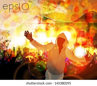 Party event illustration. Vector