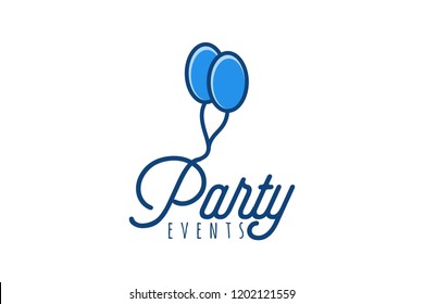 Party event logo Designs Inspiration Isolated on White Background