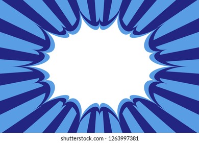 Party event material, for title space and message space with speed sense, American comic speech space