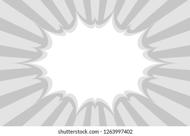 Party event material, for title space and message space with speed sense, American comic speech space