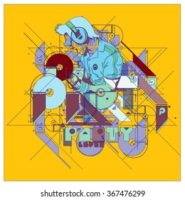 Party event poster template