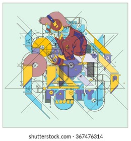 Party event poster template