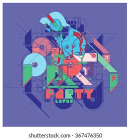 Party event poster template