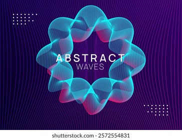 Party Event. Sound Design. Nightclub Audio Invitation. Dj Electro Graphic. Concert Invite. Violet Edm Set. Blue Night Club Magazine. Green Party Event