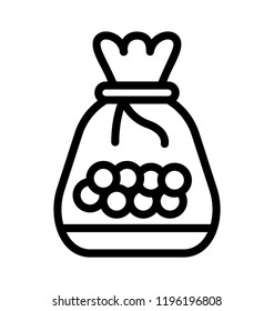 Party favor bag, a gift sack