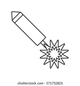 party firecracker icon design, vector illustration image