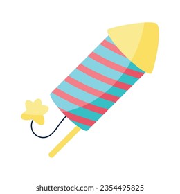 party firecracker illustration vector isolated