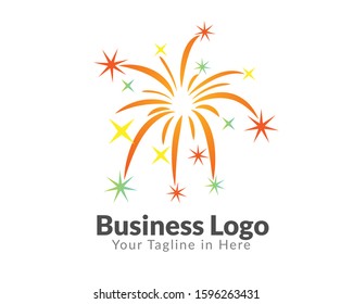 party firework logo design inspiration