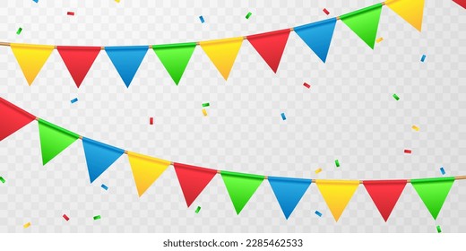 party flag background for celebration vector illustration