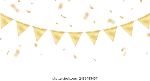 party flag background for celebration vector illustration