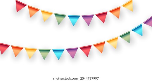 party flag background for celebration vector illustration