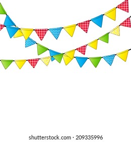 Party Flag Background Vector Illustration. EPS 10