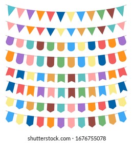 Party flag vector design illustration isolated on white background