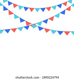 Party Flags Background vector pastel colourfull